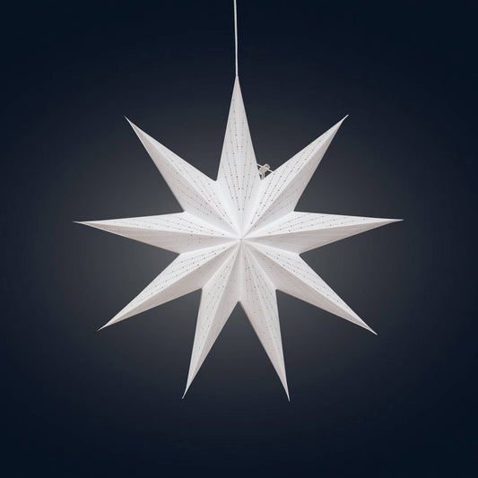 Prima Dottie White Paper Star Lantern Light