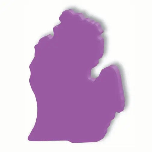 Purple image of Michigan's Lower Peninsula