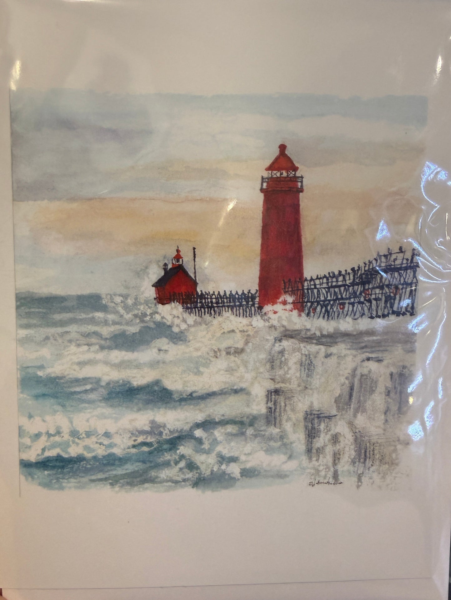 Stormy Blank Greeting Card