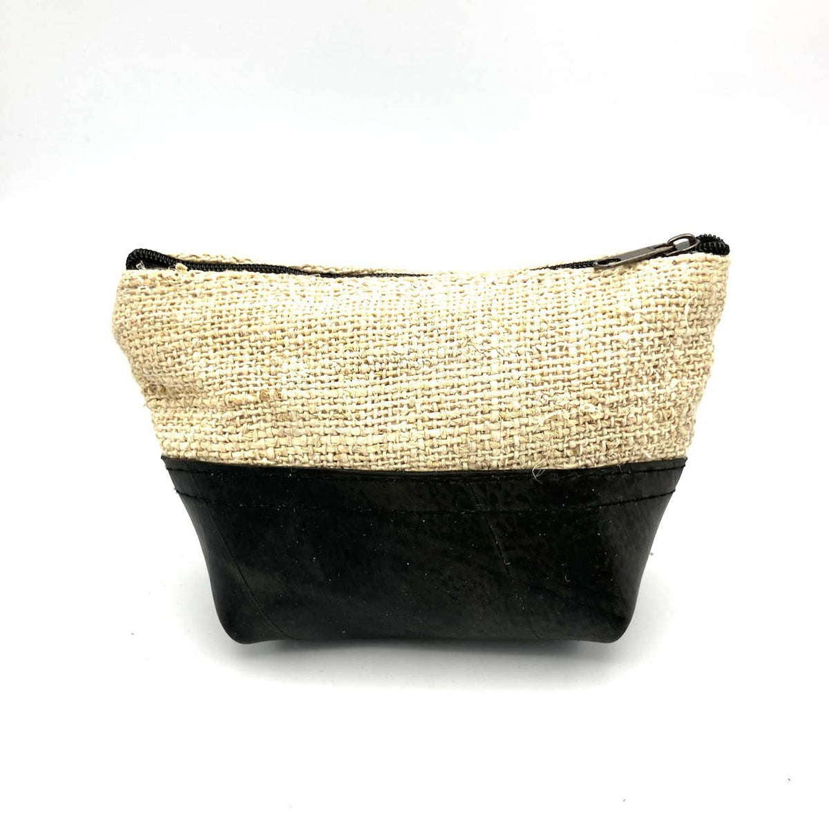 Recycled Inner Tube and Hemp Pouch