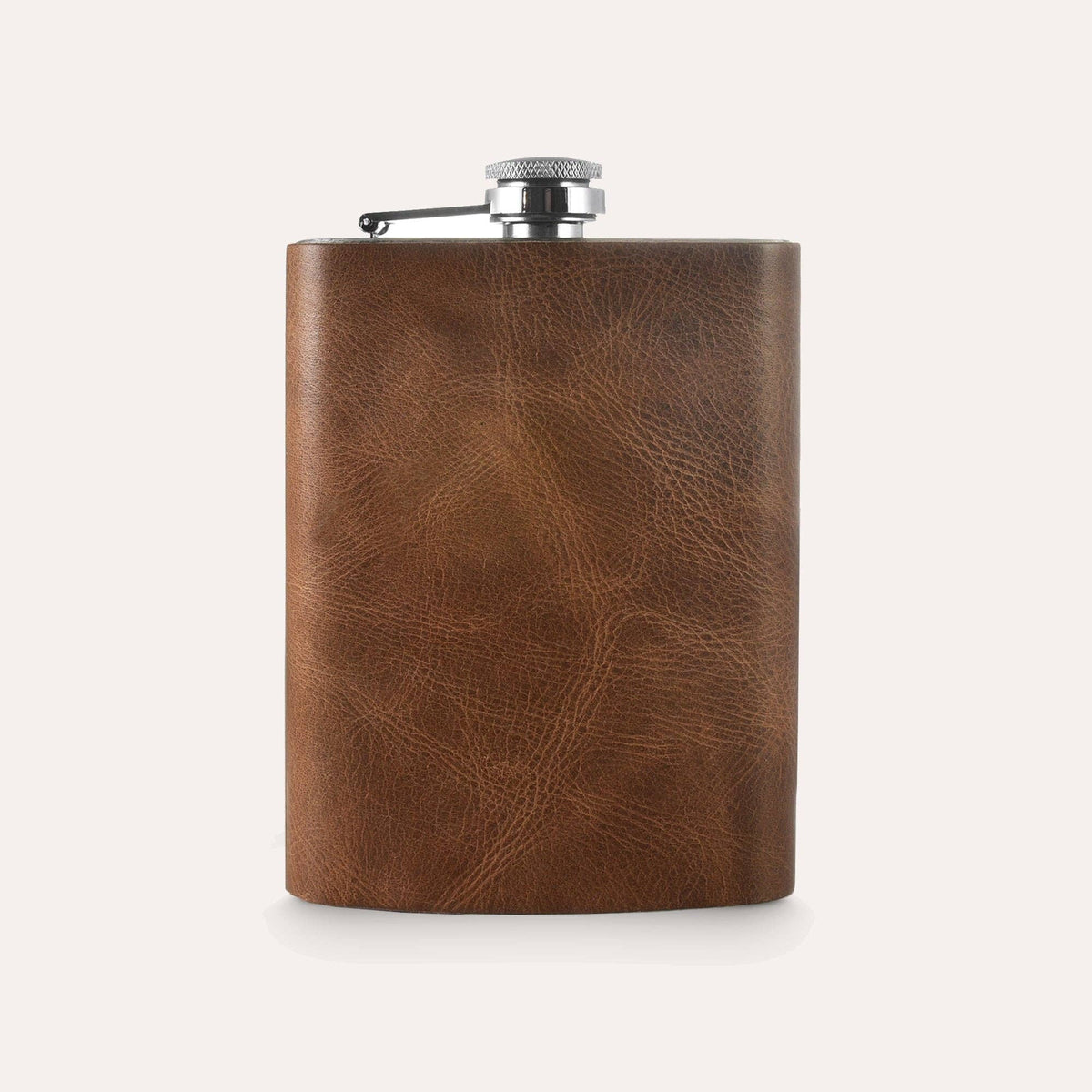 Leather Flask: Brown