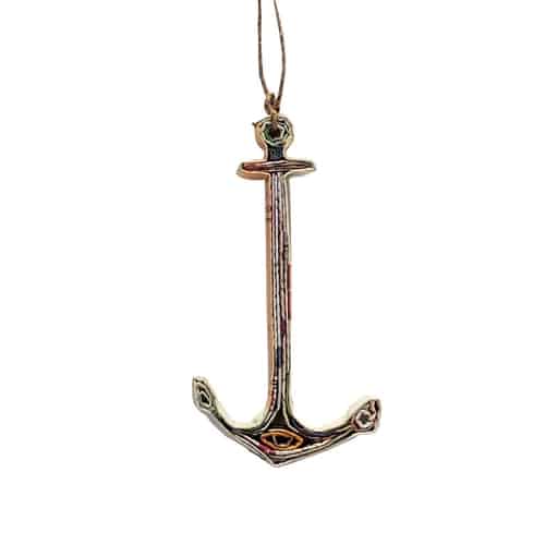Large Anchor Ornament - Recycled Paper