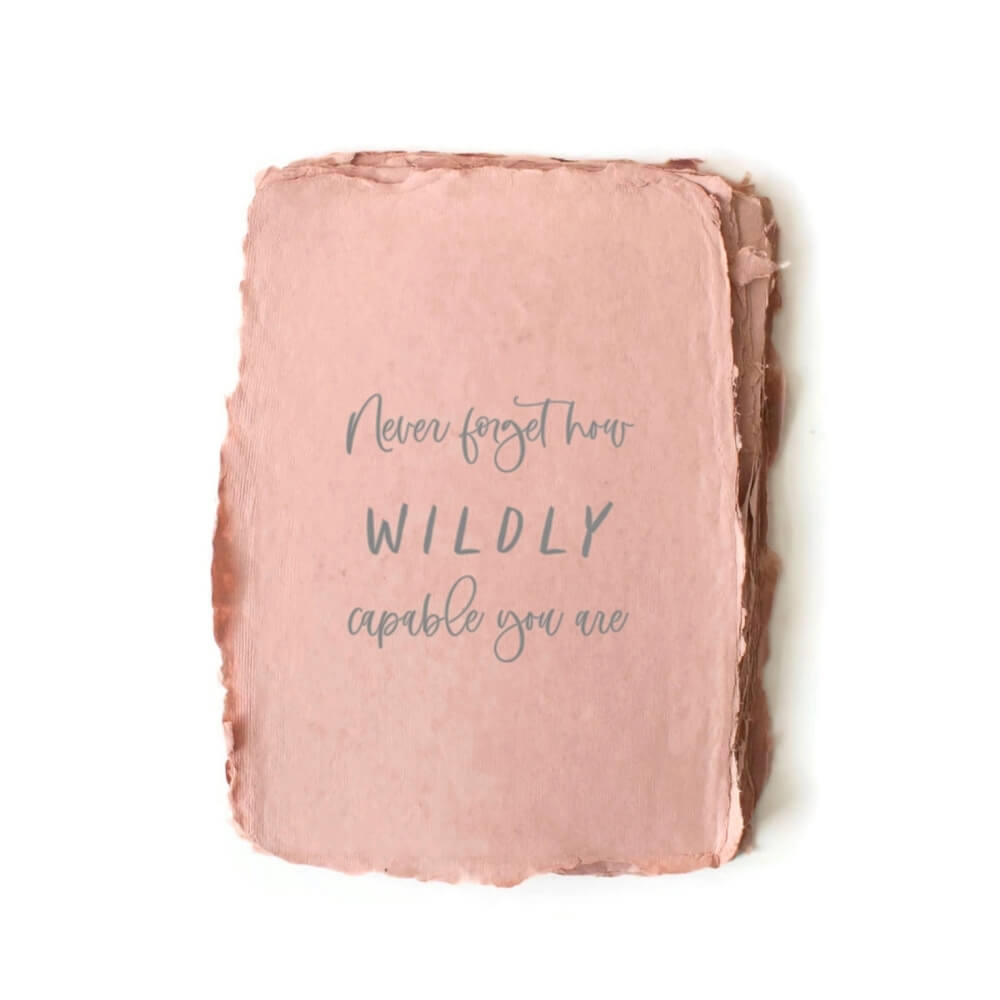 Wildly Capable You | Card | Flat 1 sided