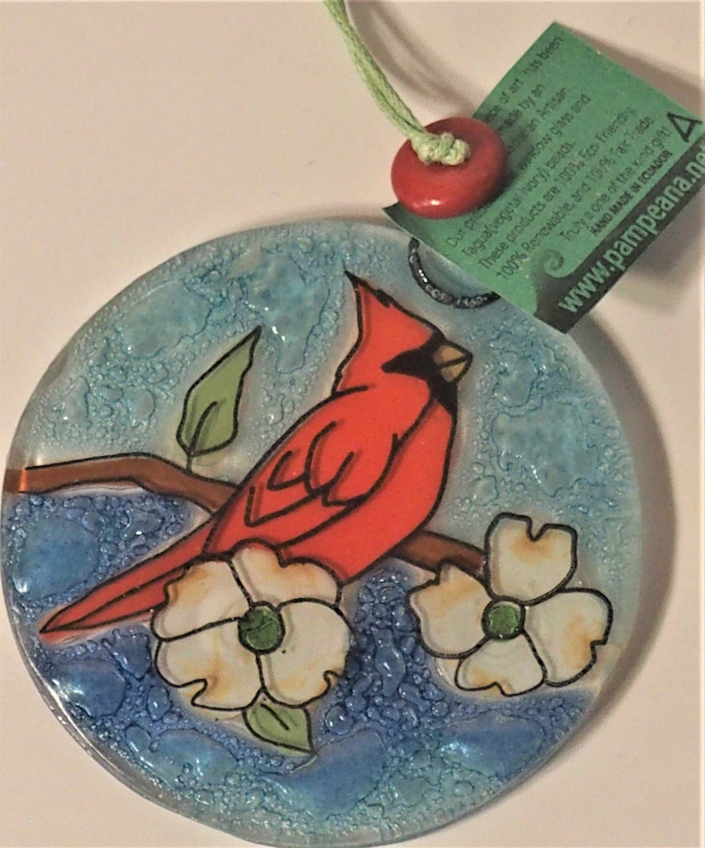 Cardinal On Dogwood Suncatcher