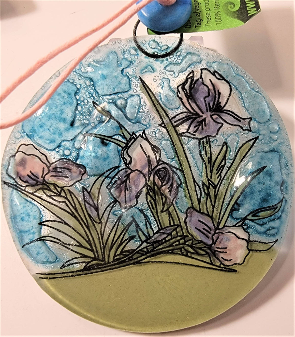 Iris Flower Ornament / suncatcher