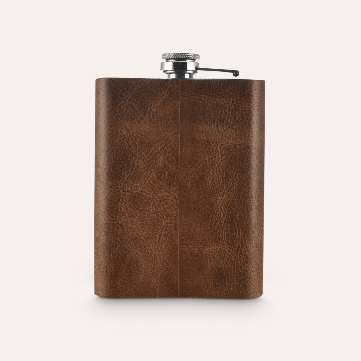 Leather Flask: Black