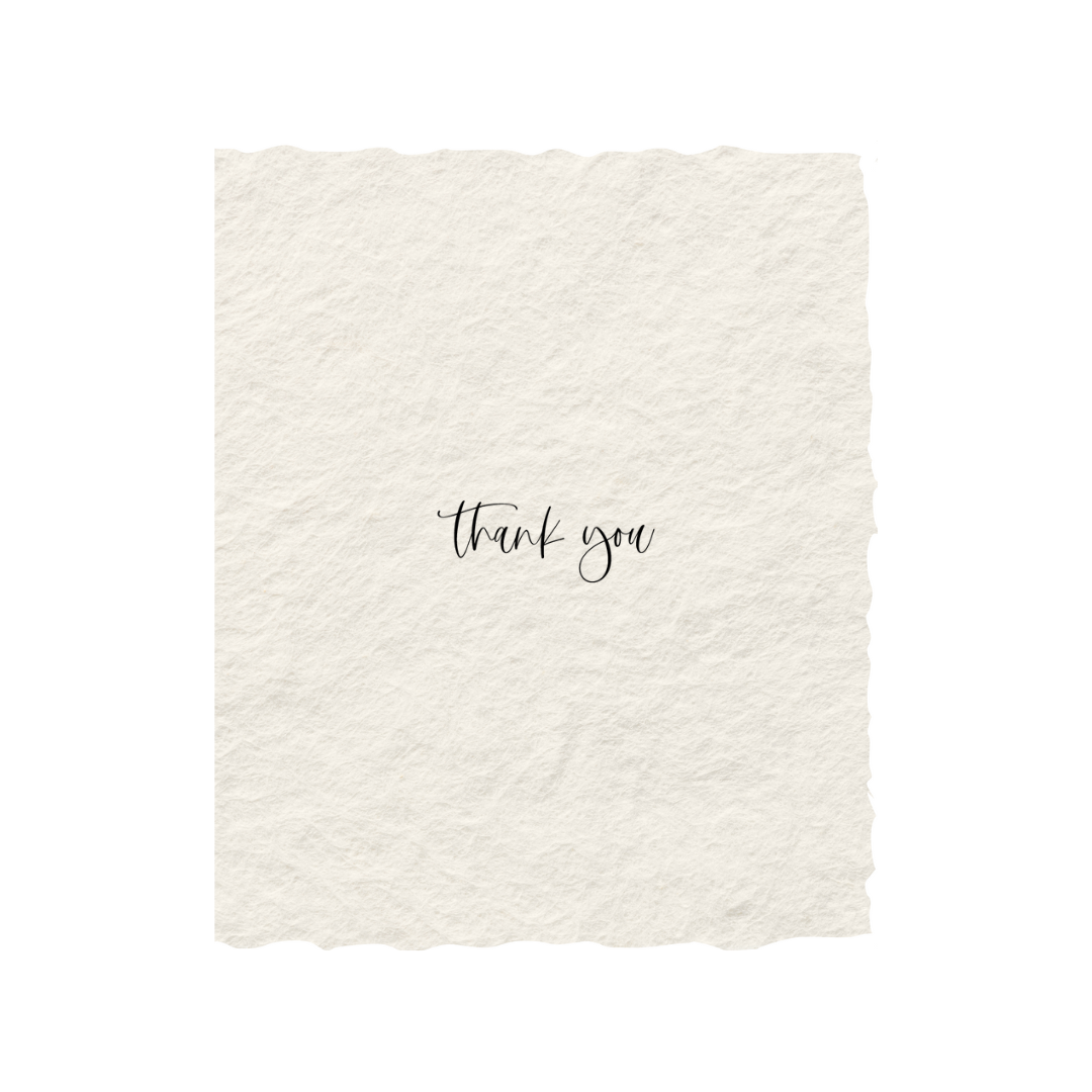 Thank You | Eco-Friendly Gratitude Greeting Card
