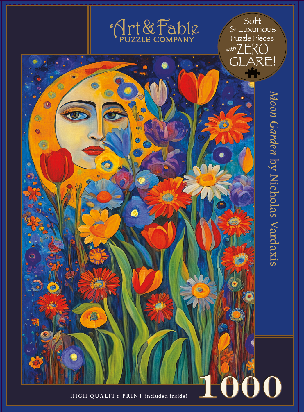 NEW! Moon Garden; 1000-pc Velvet-Touch Jigsaw Puzzle