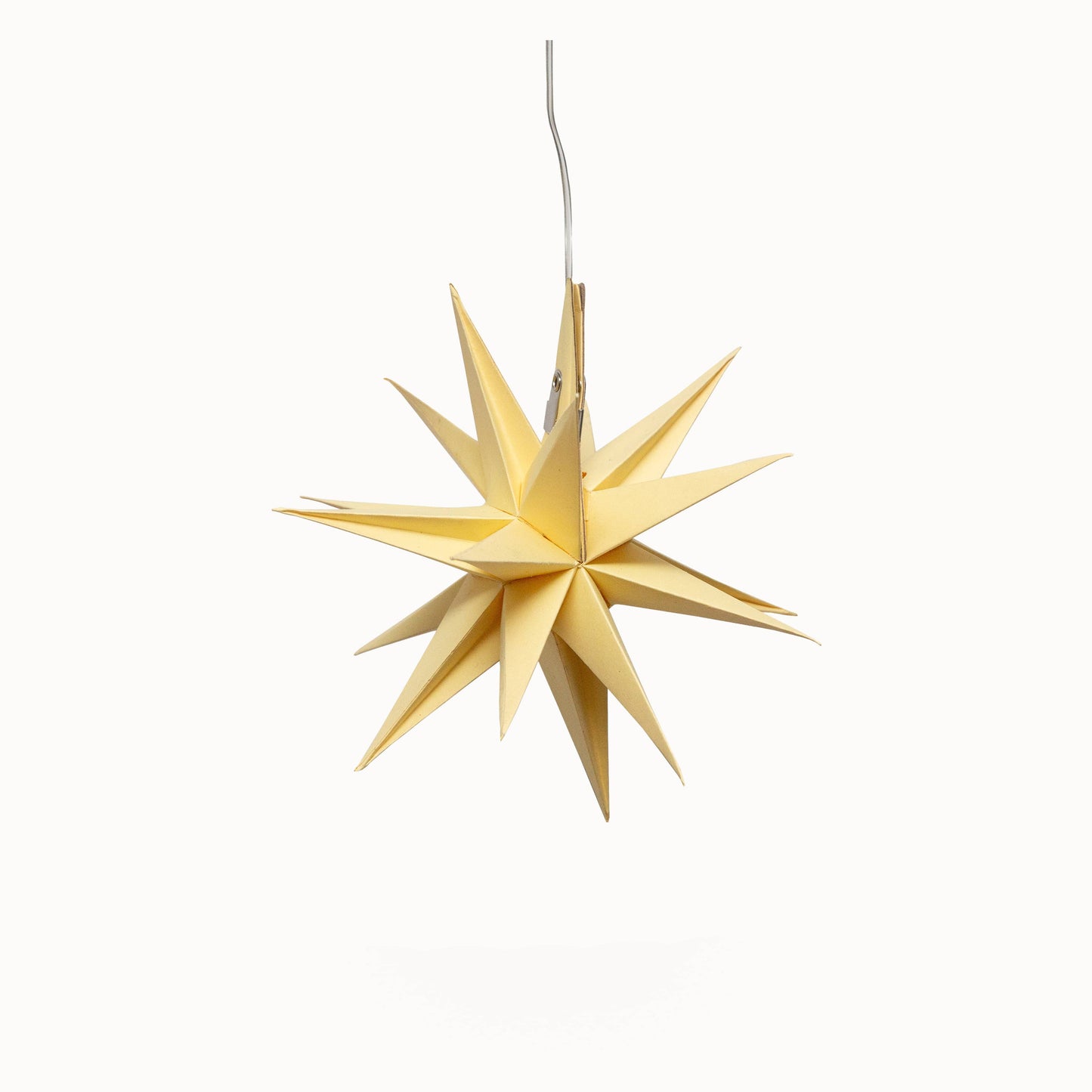 Moravian Mini Star ~ 7 inch, Yellow Paper Star Lantern Light