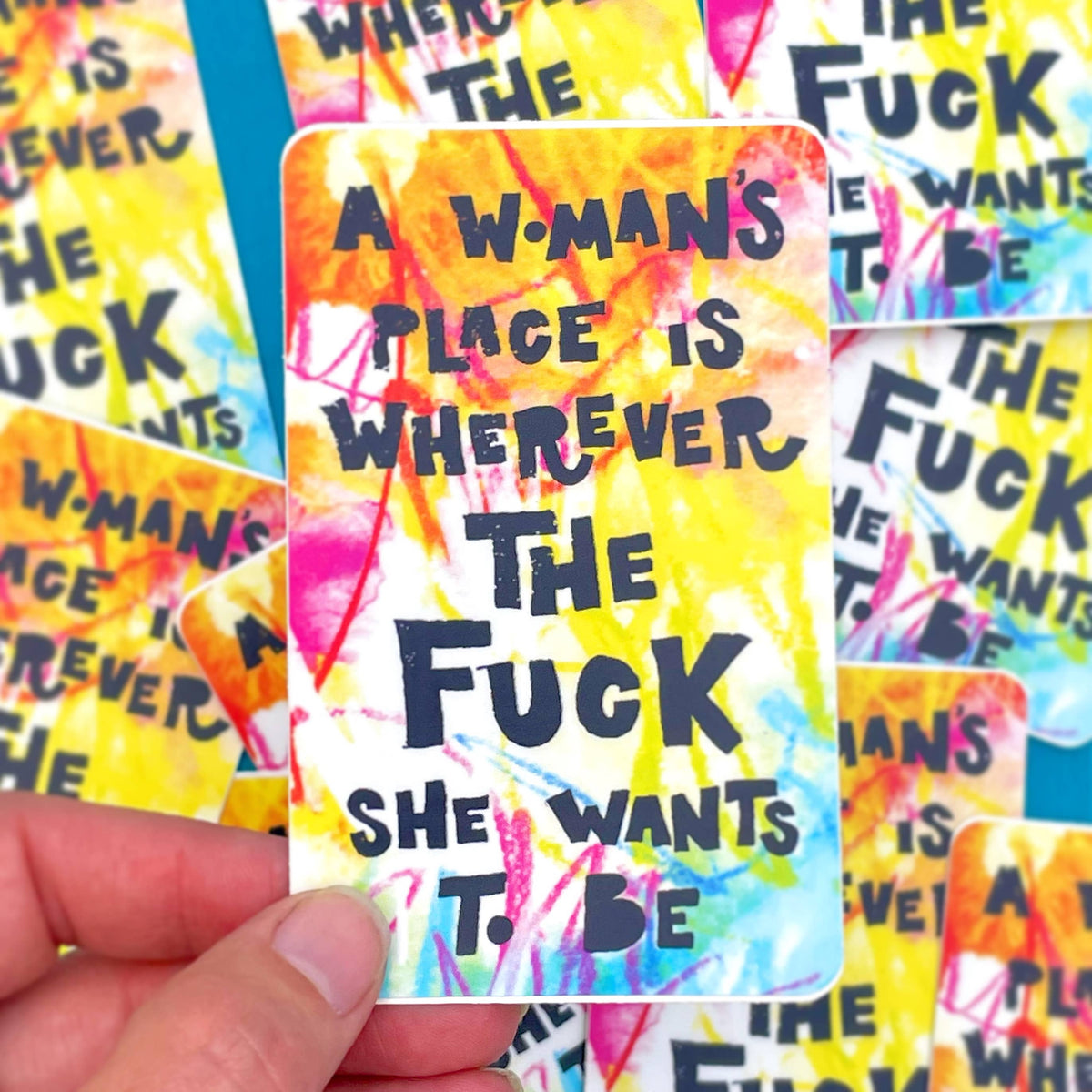 A Woman's Place Sticker