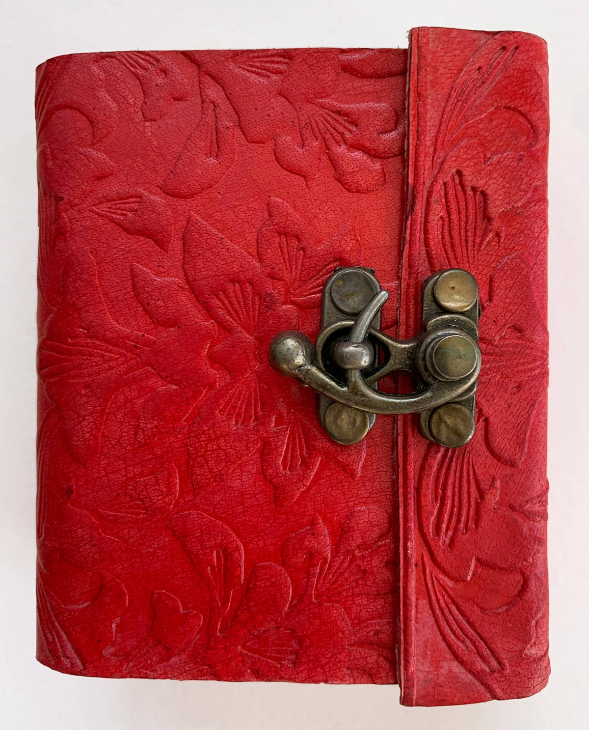 Red Embossed Journal ~ 3&quot; x 4&quot;