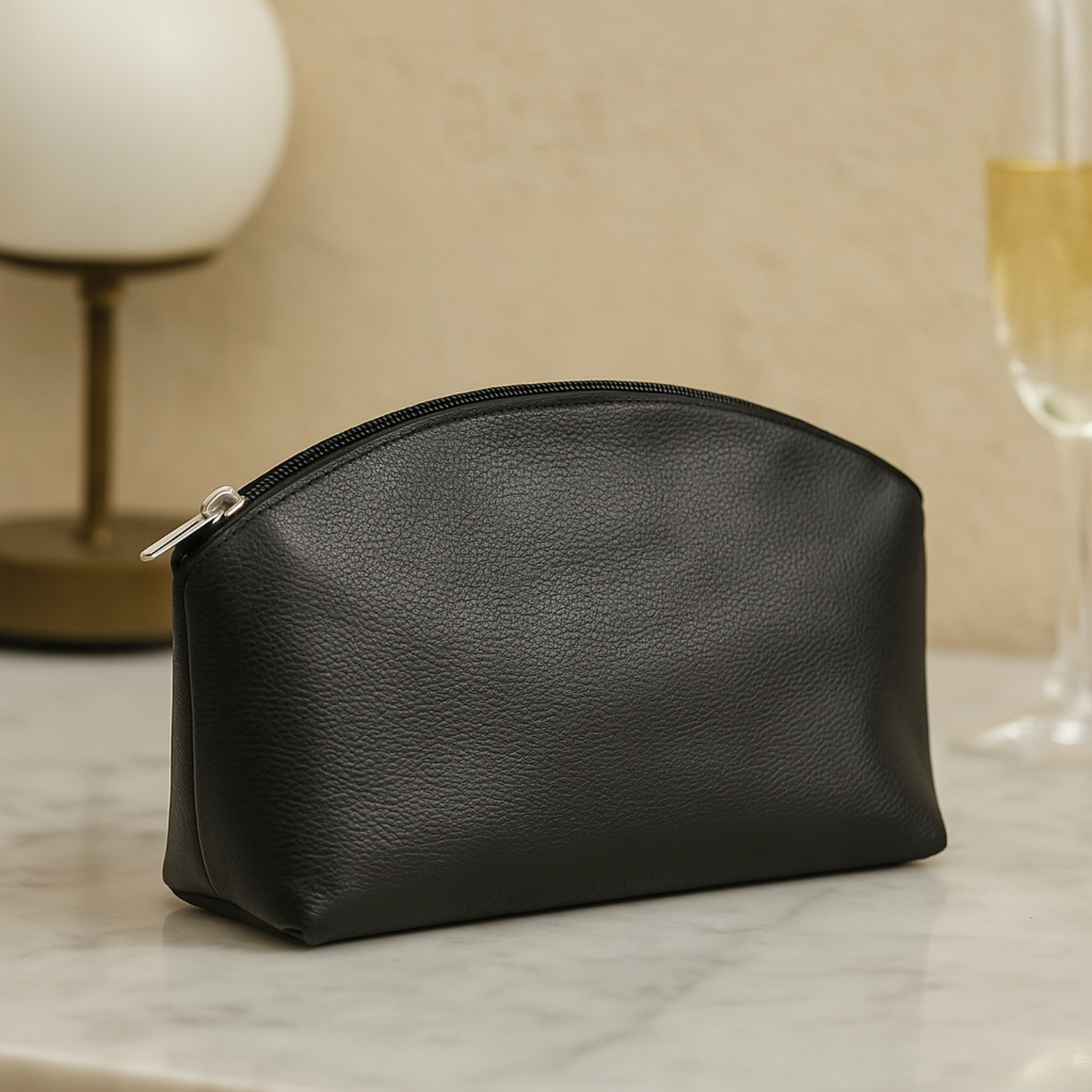 Leather Makeup Bag