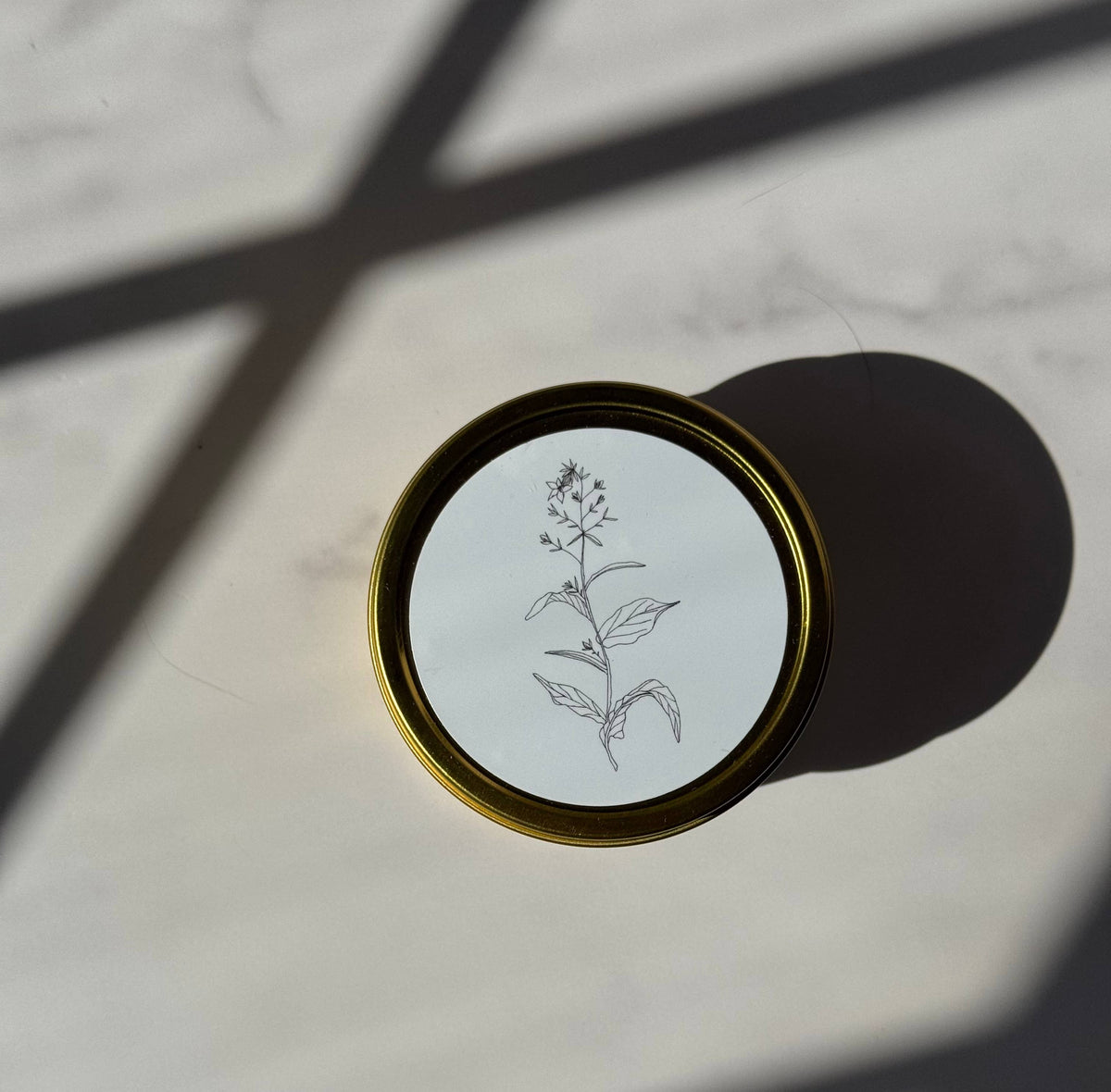 Tobacco + Vanilla 6oz Gold Tin Candle