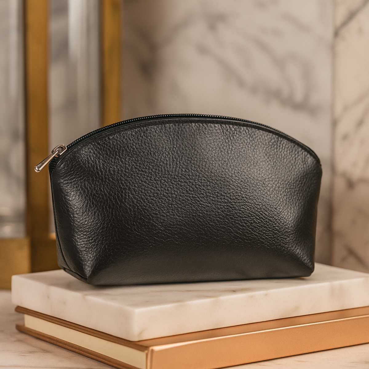 Leather Makeup Bag