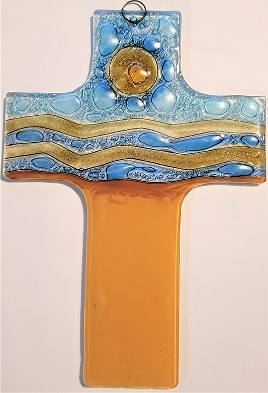Horizon Cross, Blue & Amber