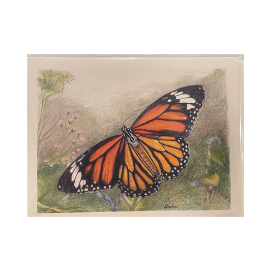Monarch Butterfly Blank Greeting Card