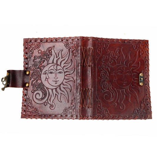 Sun / Moon Leather Journal, 5x7