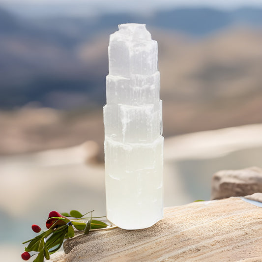 Selenite Tower 3.93"