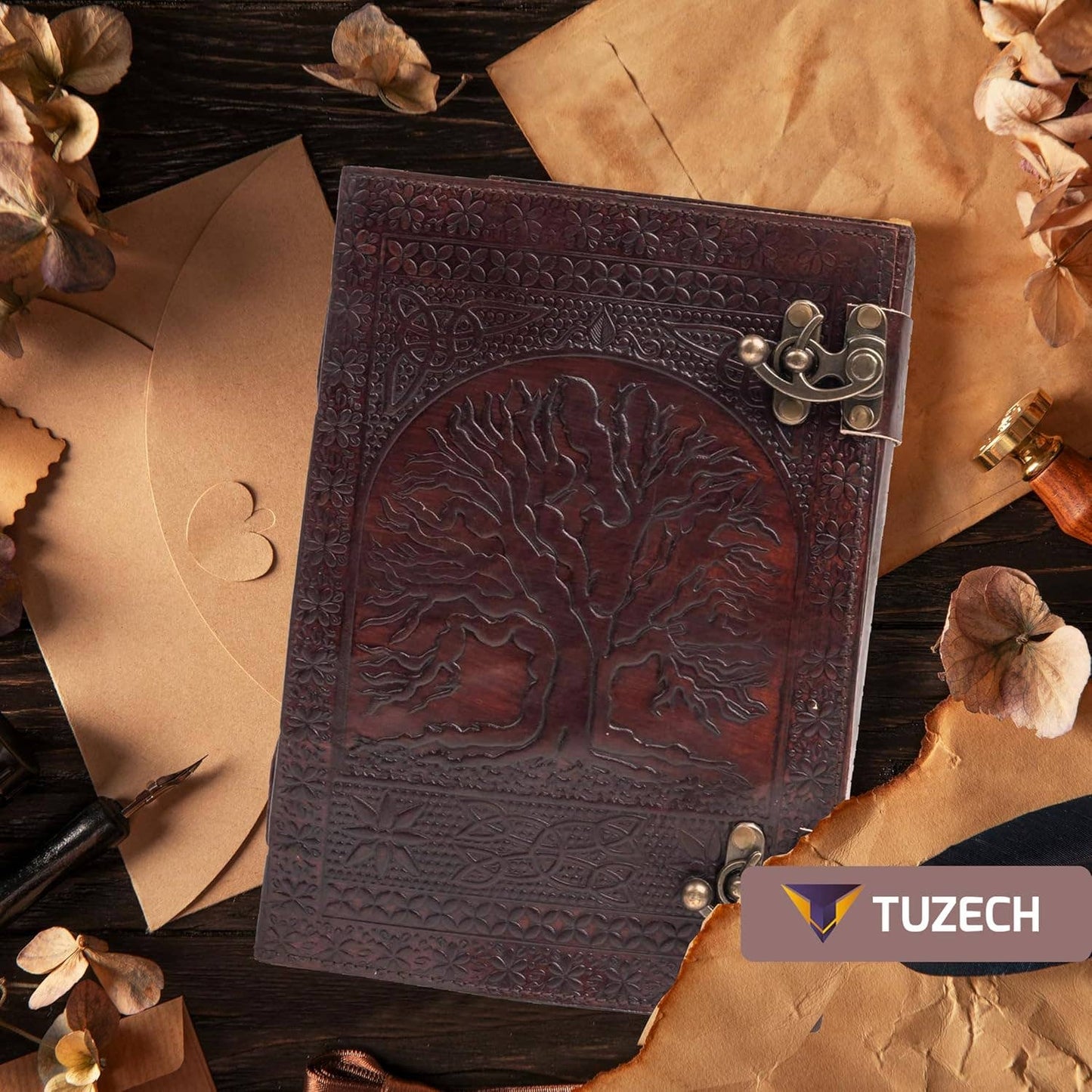 Tree of life journal 7 x 10 blank 600 pages