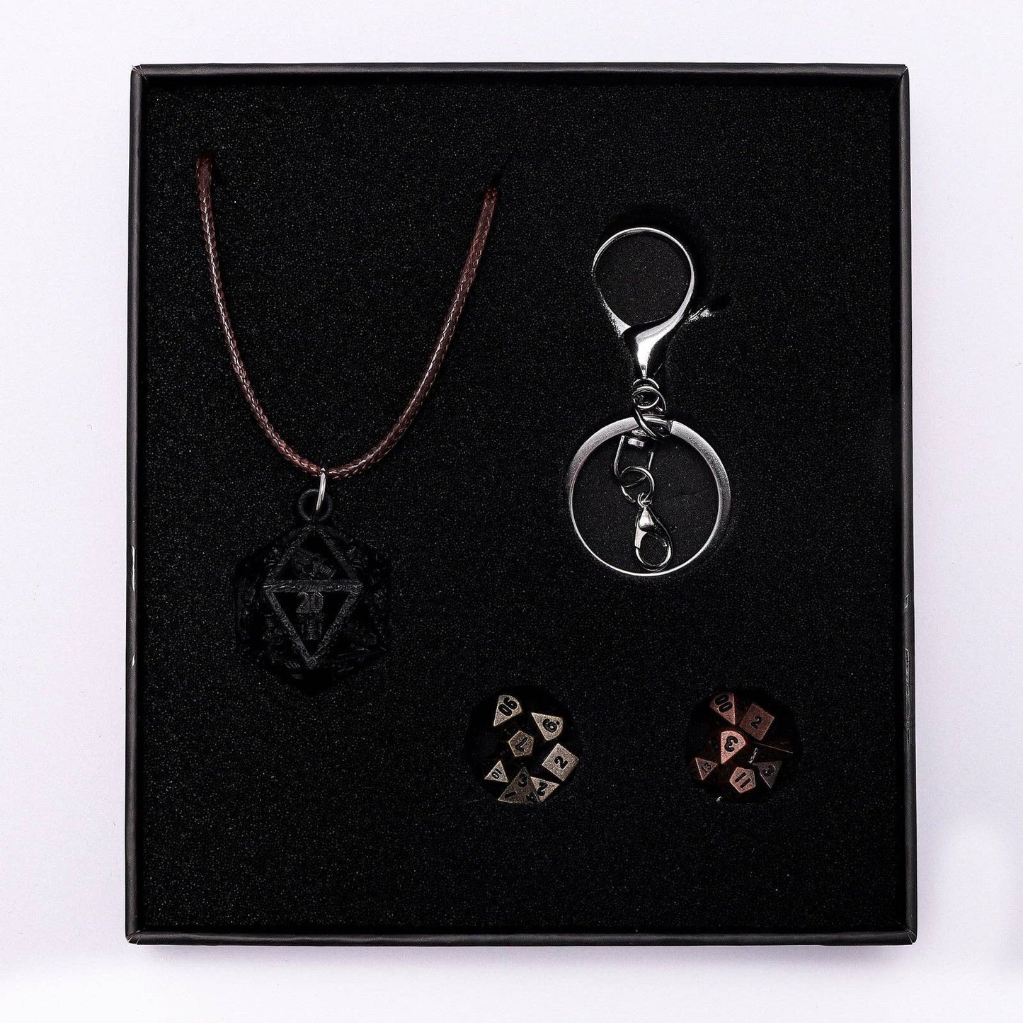 D20 Locket Gift Set - Matte Black