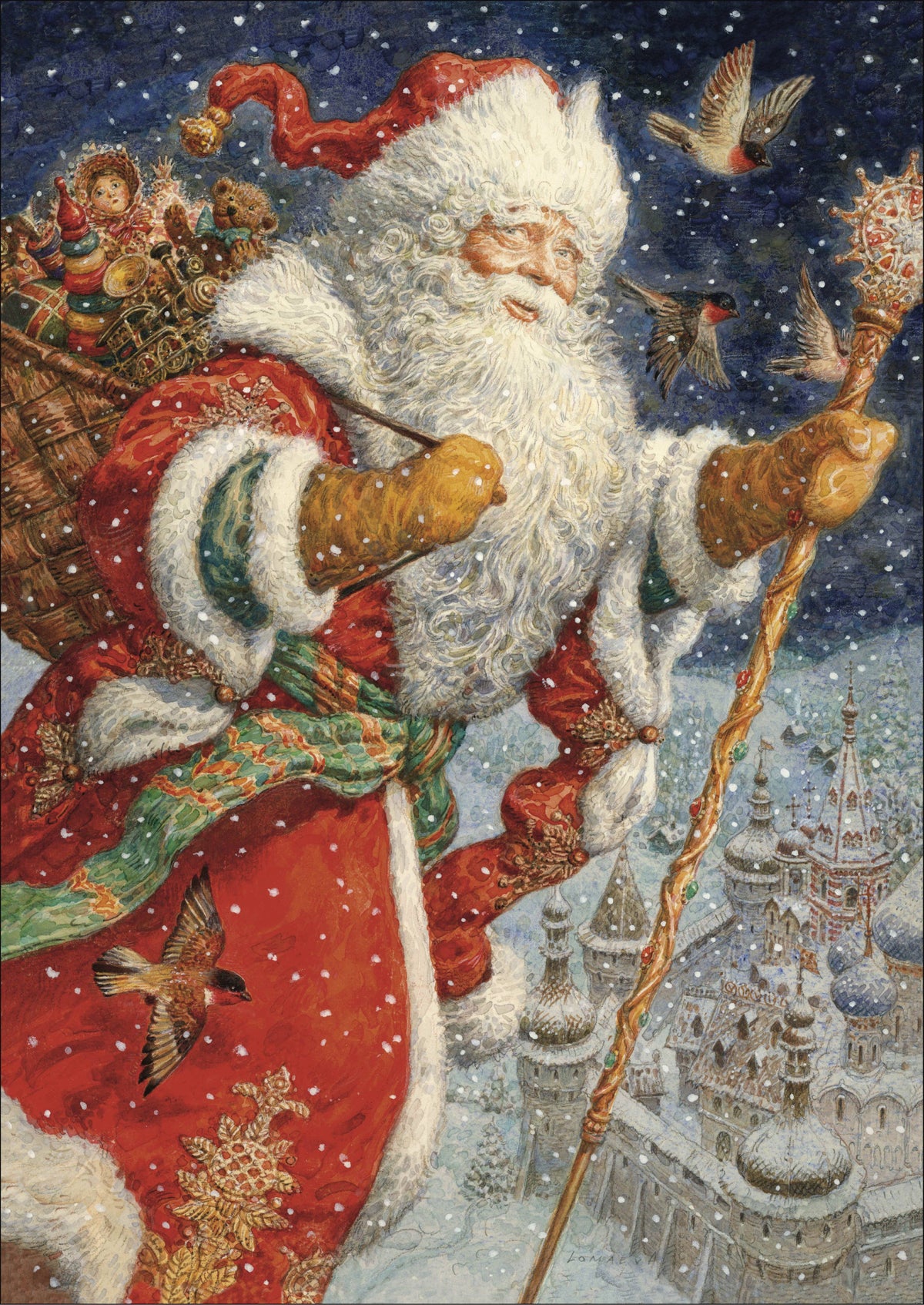 Santa Claus; 500-pc Christmas Puzzle Decor Gift Holiday Fun!