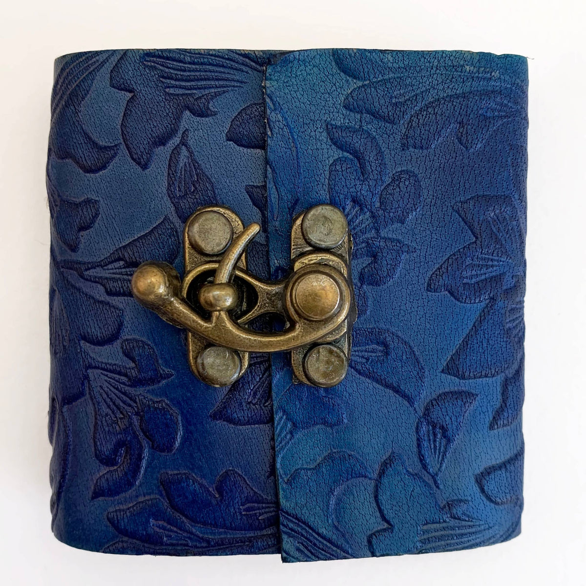 Blue Embossed mini journal ~ 3&quot; x 3&quot;