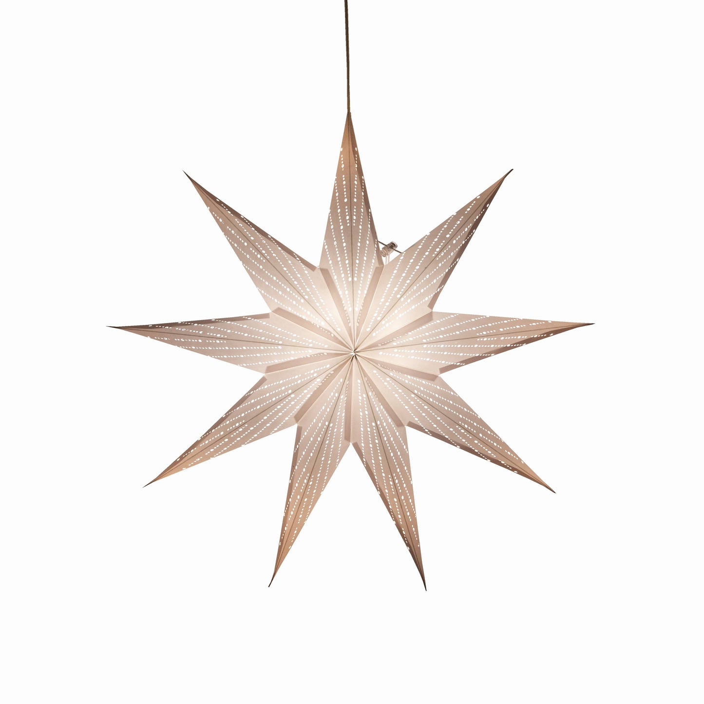 Dottie White Paper Star Lantern Light