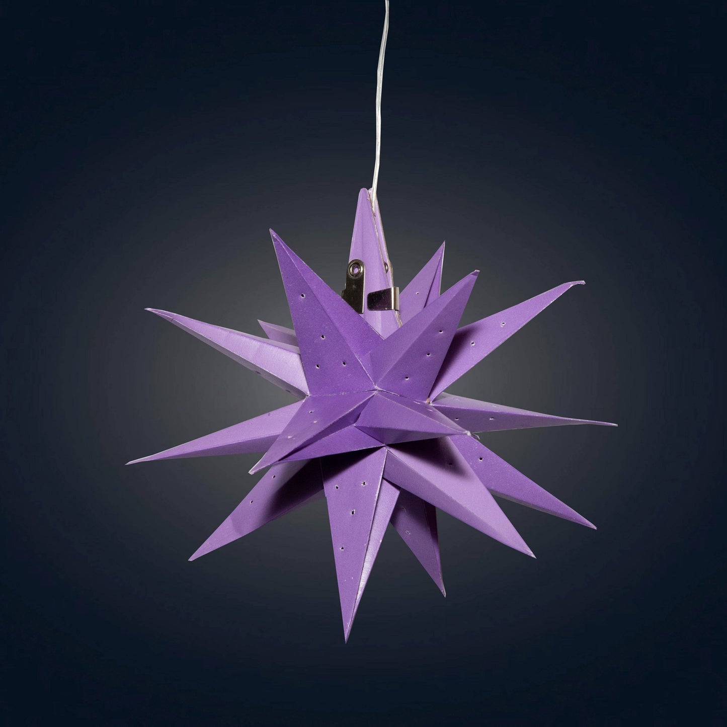 Moravian Mini Star 7" Purple - Needle Punch