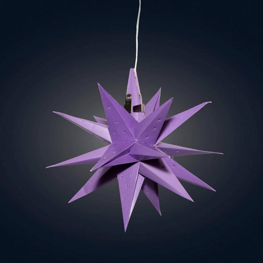 Moravian Mini Star 7" Purple - Needle Punch