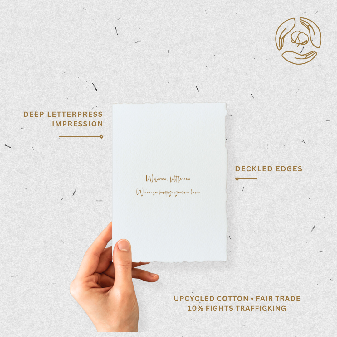 Welcome Little One | Baby Shower Greeting Card
