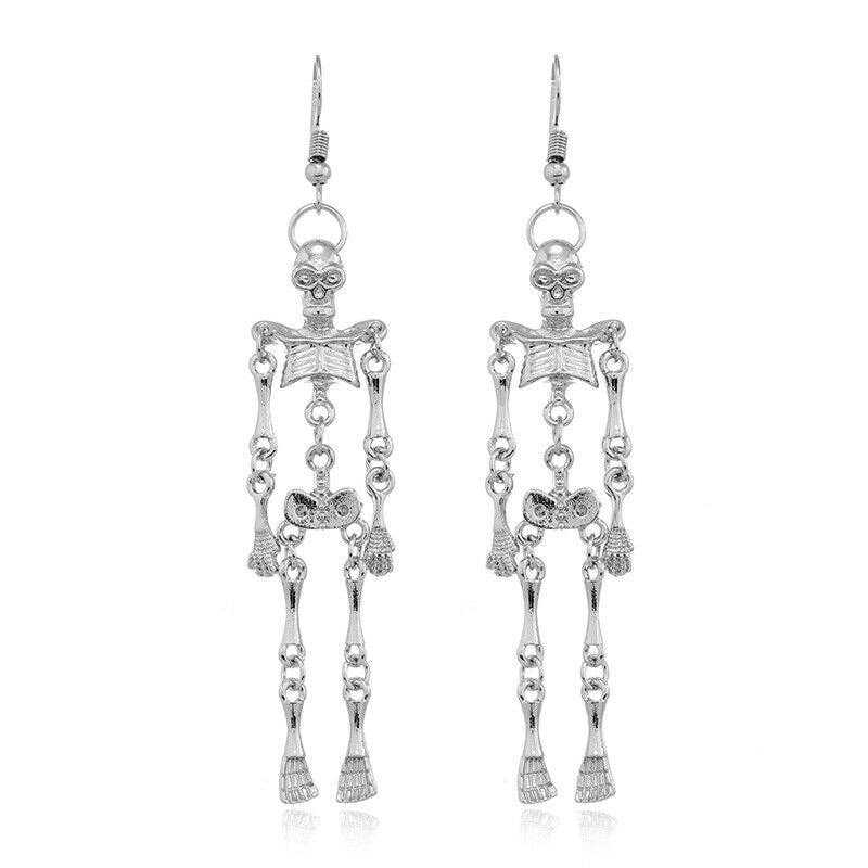 Halloween Skeleton Hanging Earrings