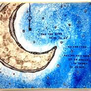 Crescent Moon 8 x 10 Wood Plaque