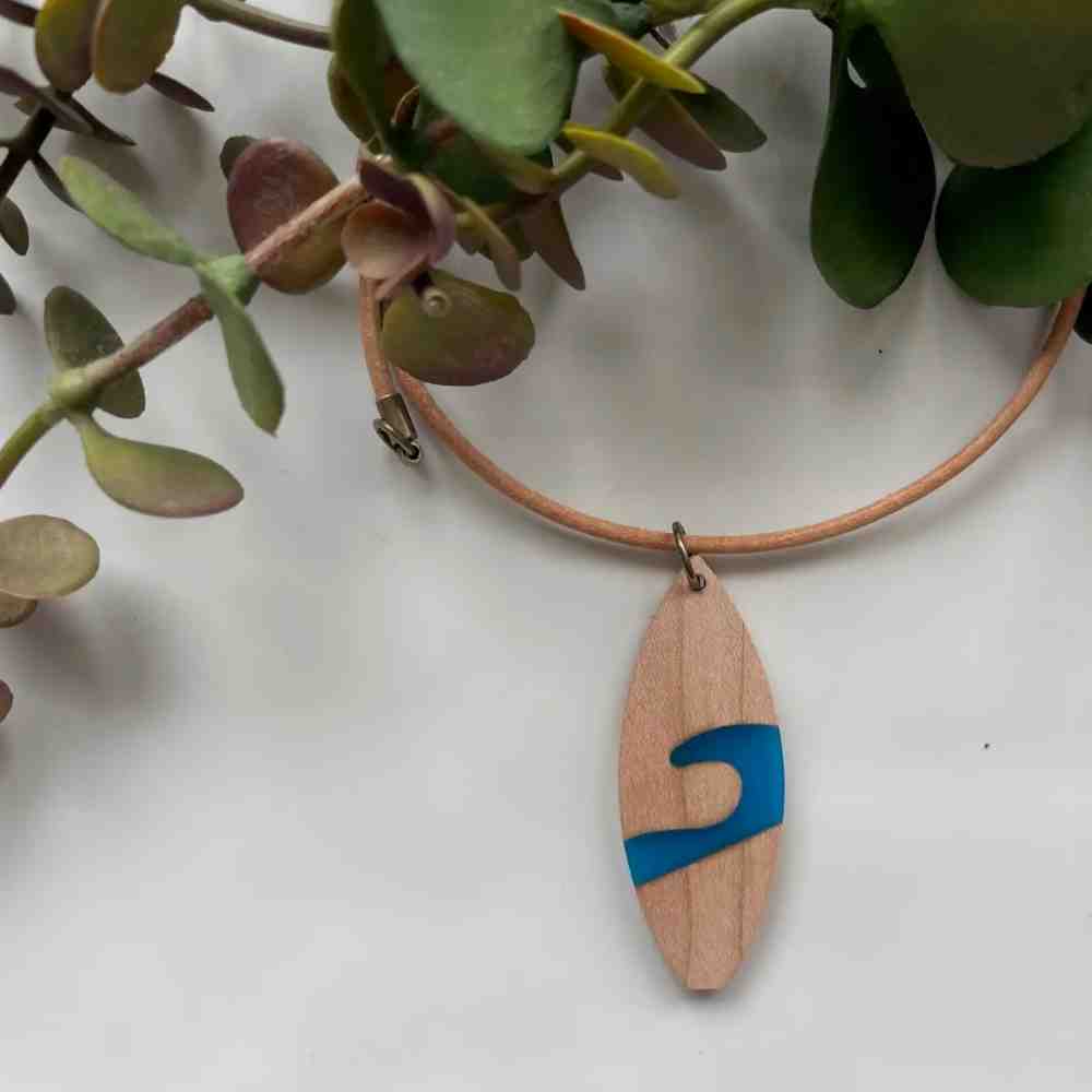 Riptide Surfboard Necklace