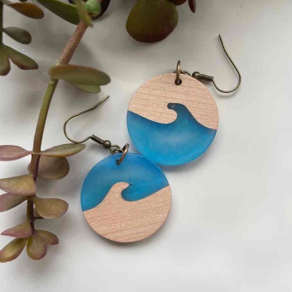 Yin Yang Wave Earrings