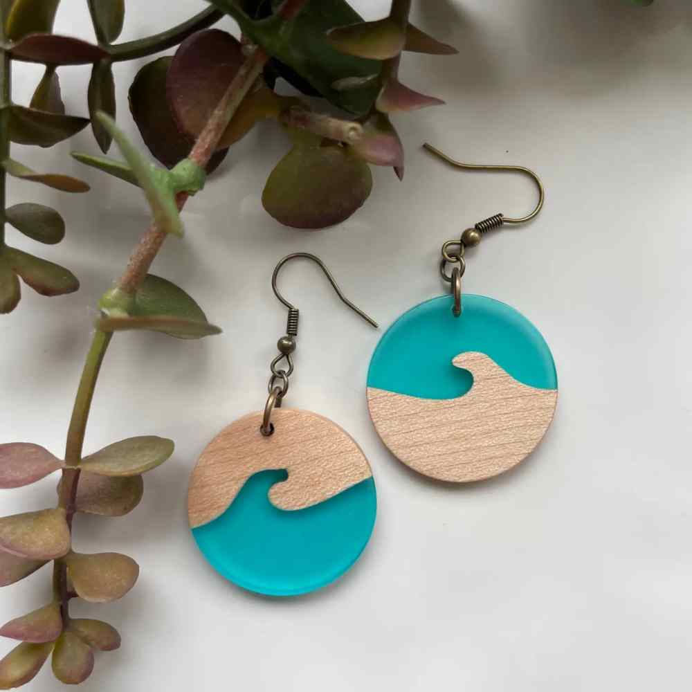 Yin Yang Wave Earrings
