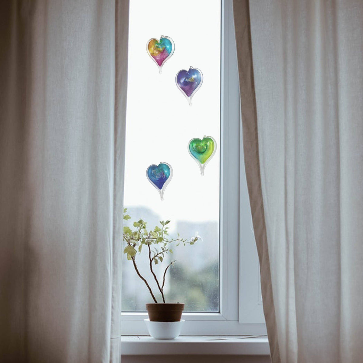 Small Blown Glass Heart