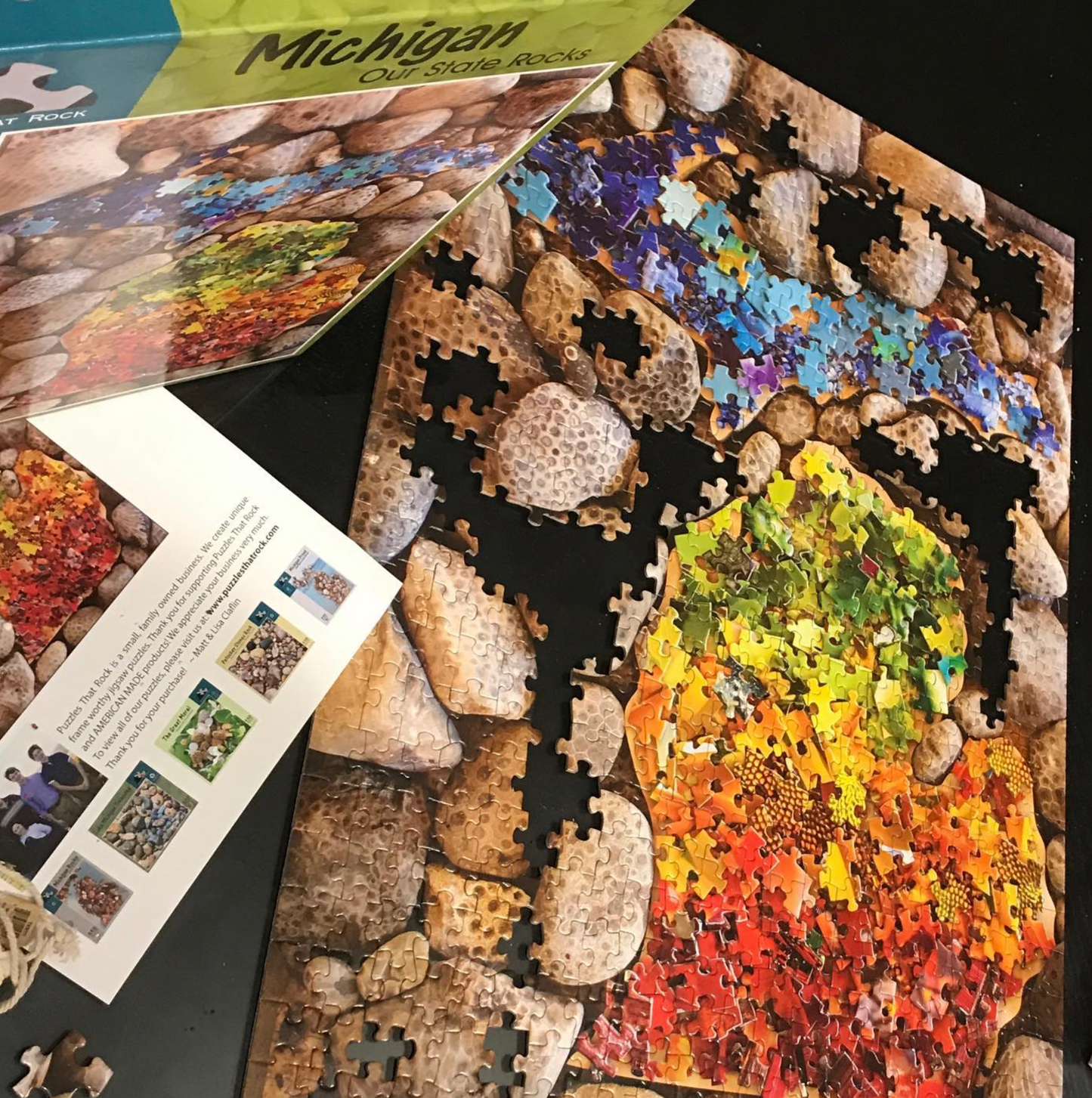 Michigan Our State Rocks, 550 Piece Jigsaw Puzzle