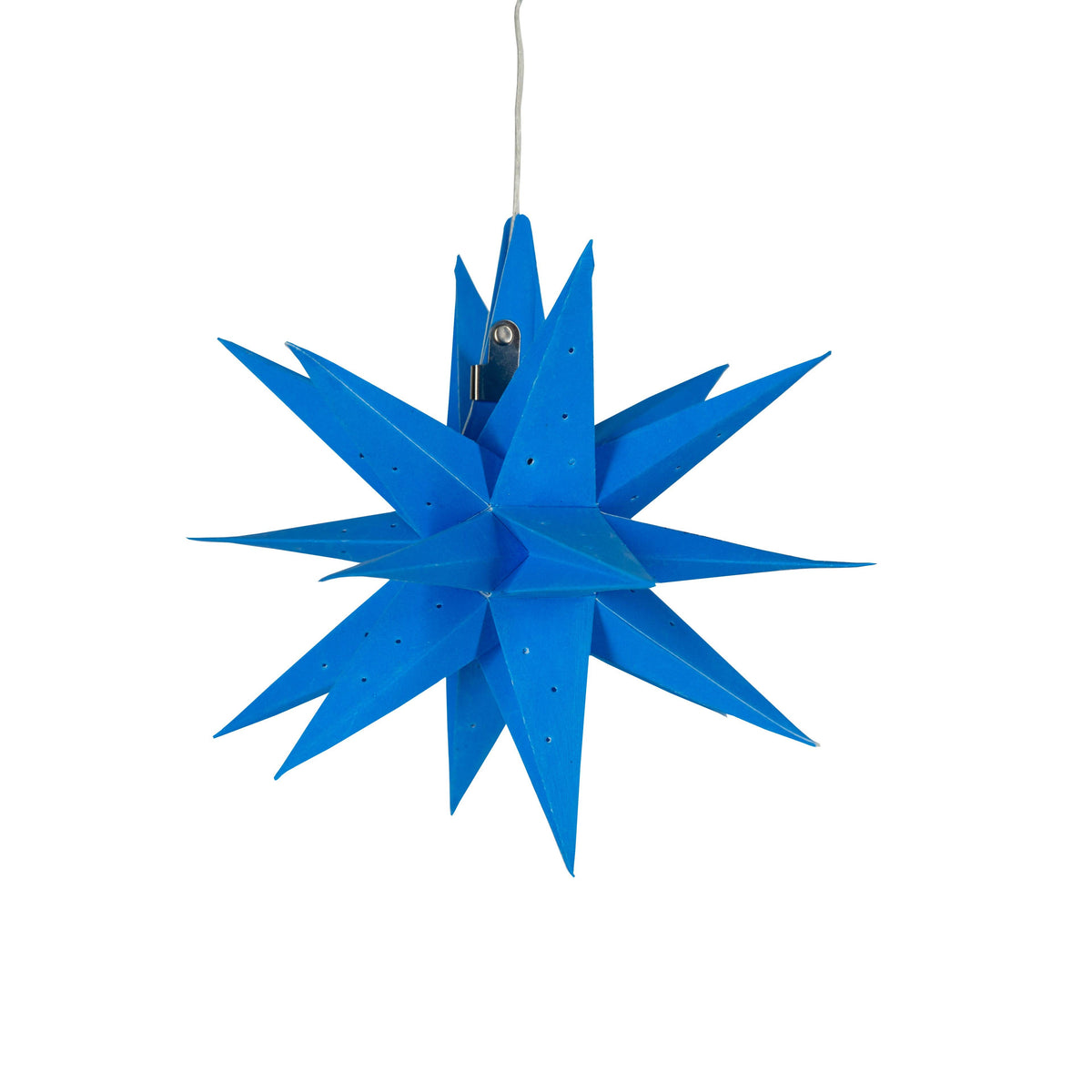 Moravian Mini Star 7" Azure Needle Punch - Paper Lantern