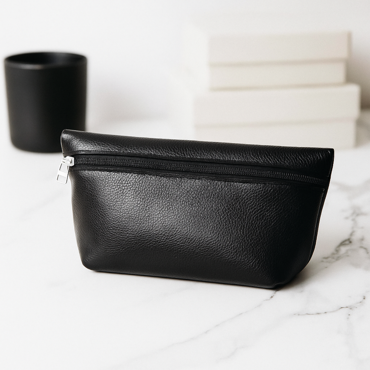 Leather Makeup Bag