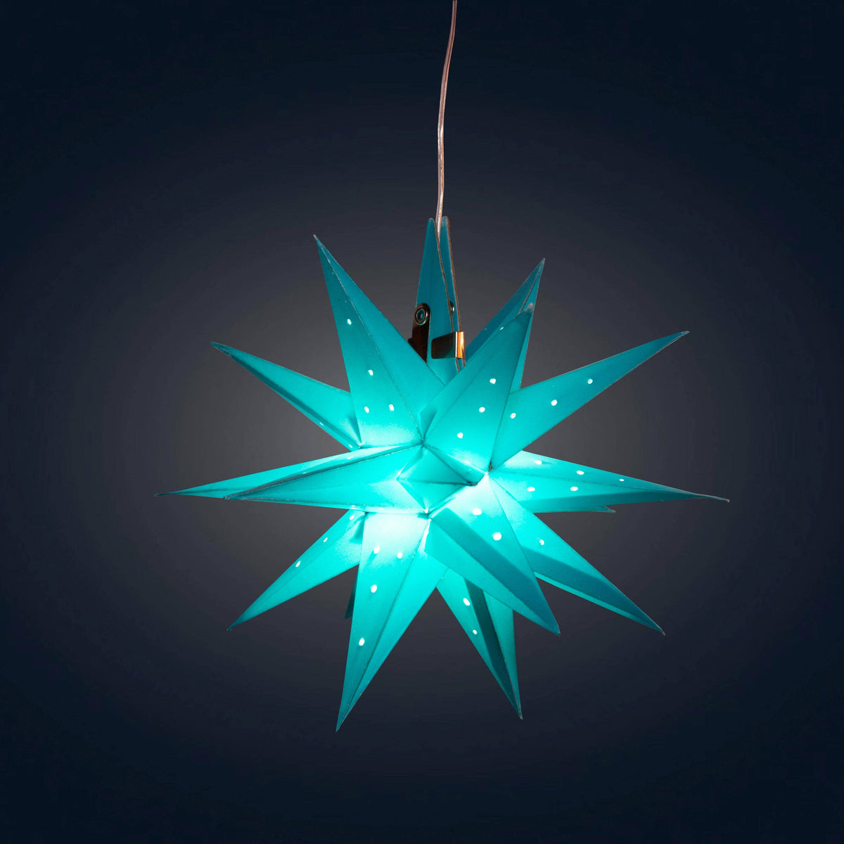 Moravian Mini Star 7" Teal - Needle Punch