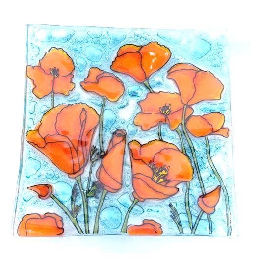 Poppy Square Plate / Dish
