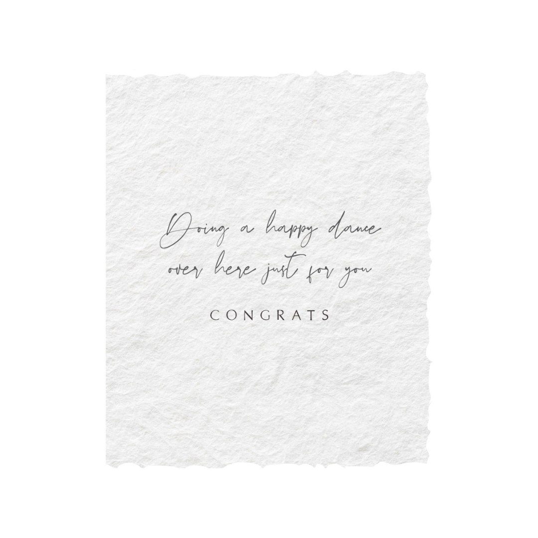 Happy Dance For You | Congratulations Greeting Card