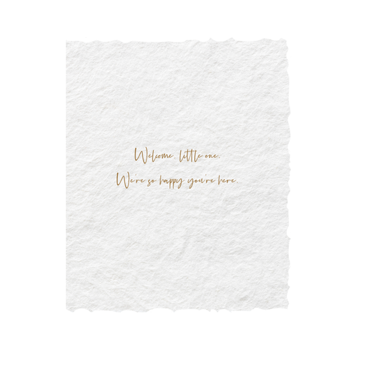 Welcome Little One | Baby Shower Greeting Card