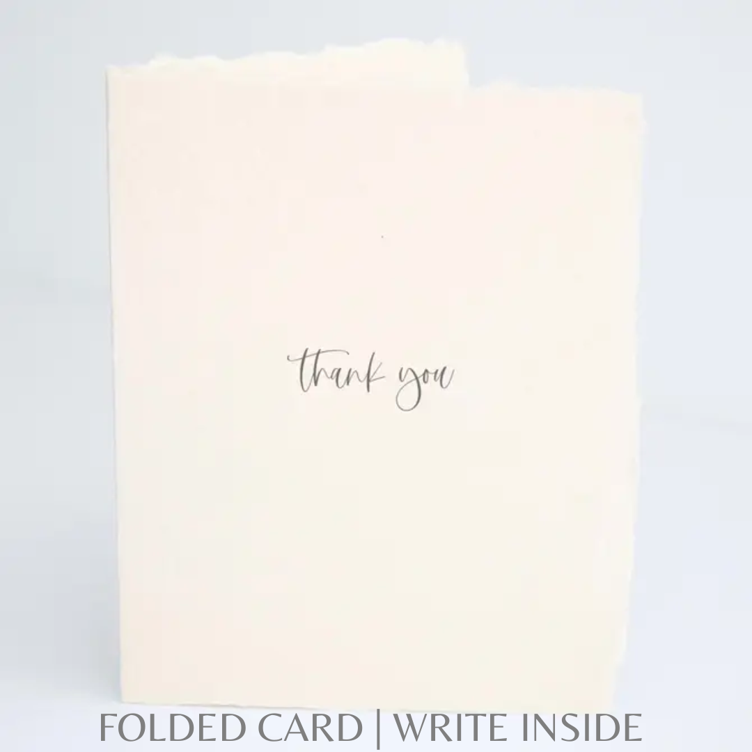 Thank You | Eco-Friendly Gratitude Greeting Card