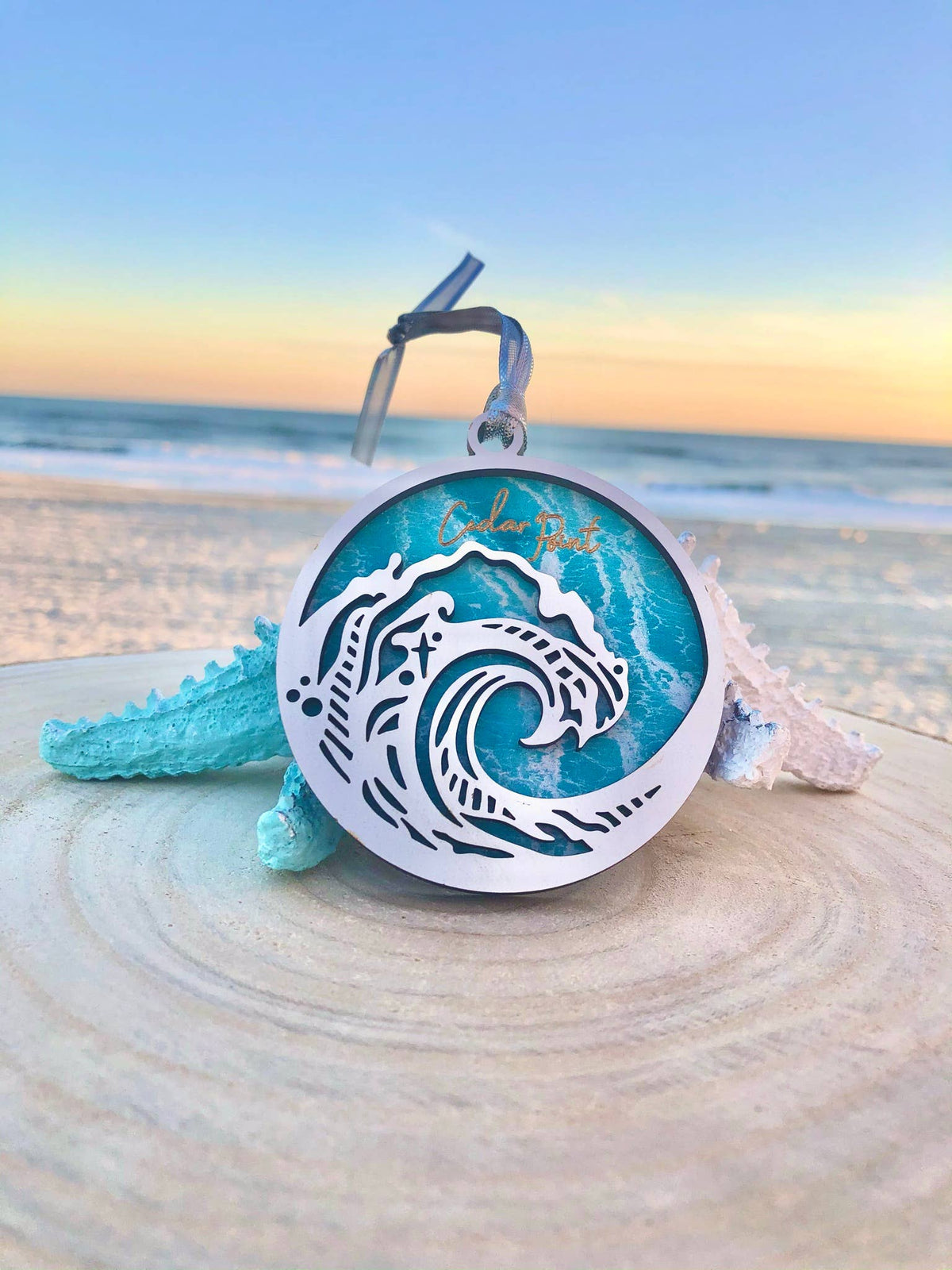 Grand Haven Wave Ornament