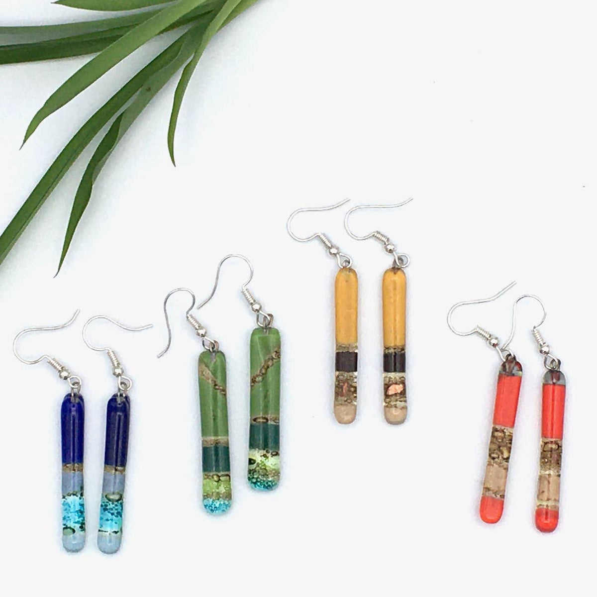 Large Glass Earrings (mixed shapes)