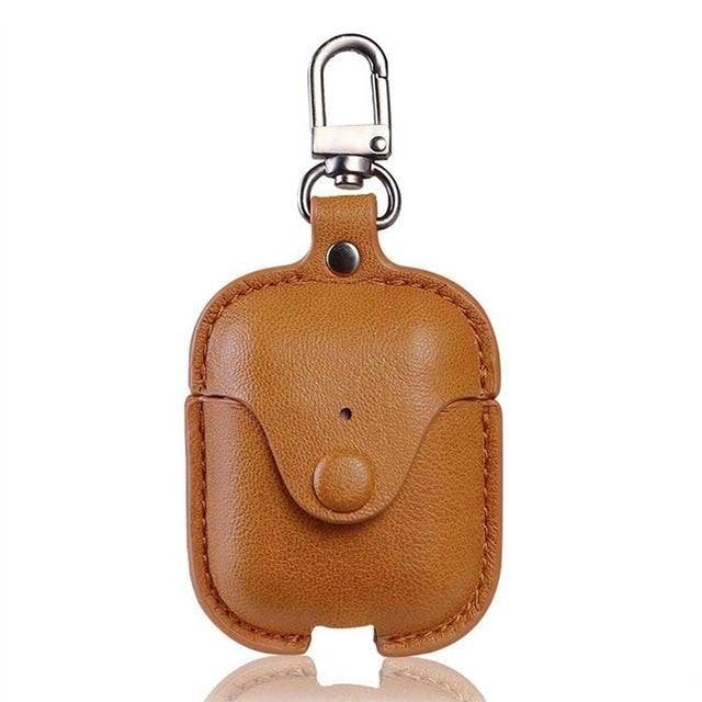 Leather AirPod Case, Tan