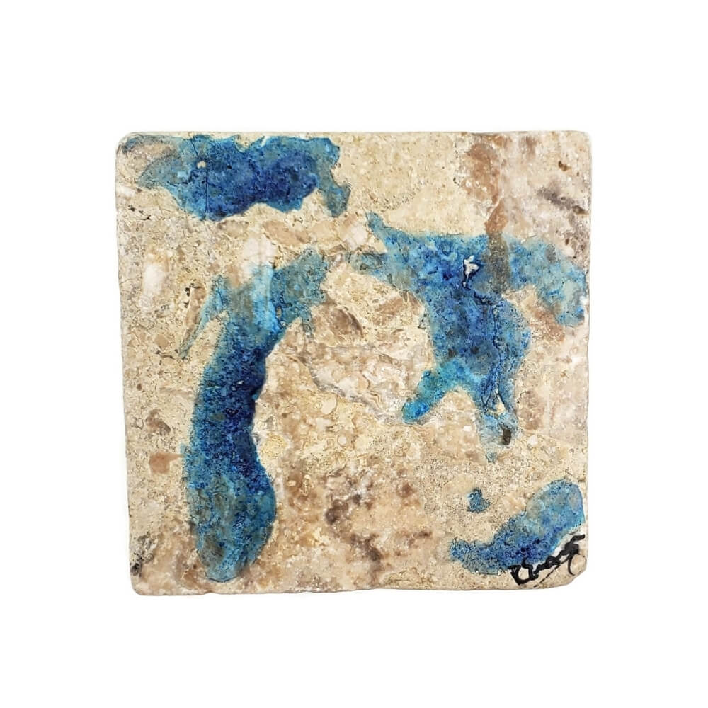 Hand-Painted Great Lakes Shoreline Art Coaster – Roger Ensign