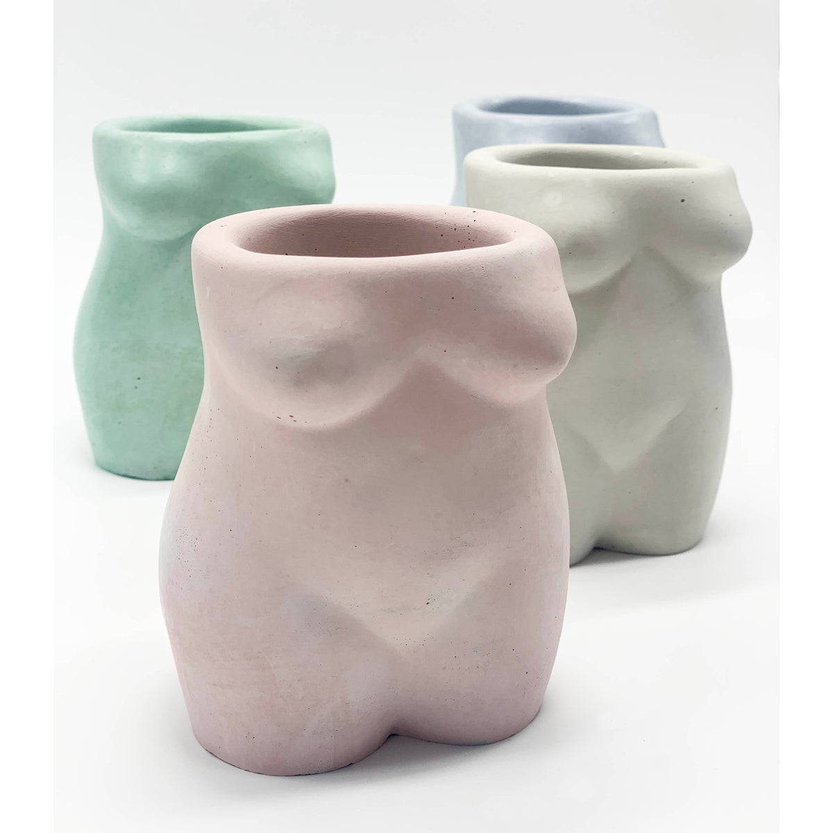 Female Torso Planter - Purple