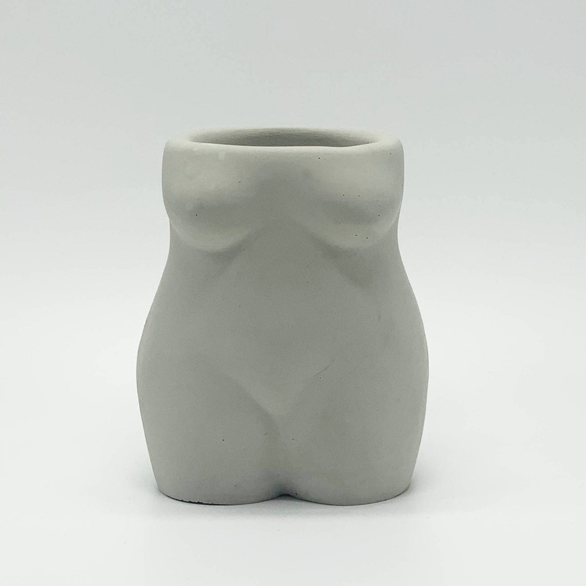 Female Torso Planter - Gray